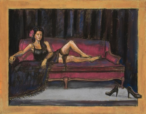 J – Woman On Couch-HeelsOnFloor P4x5