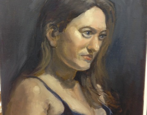 Holly Study In Oils