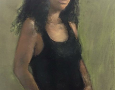 Study In Pastel From The Model